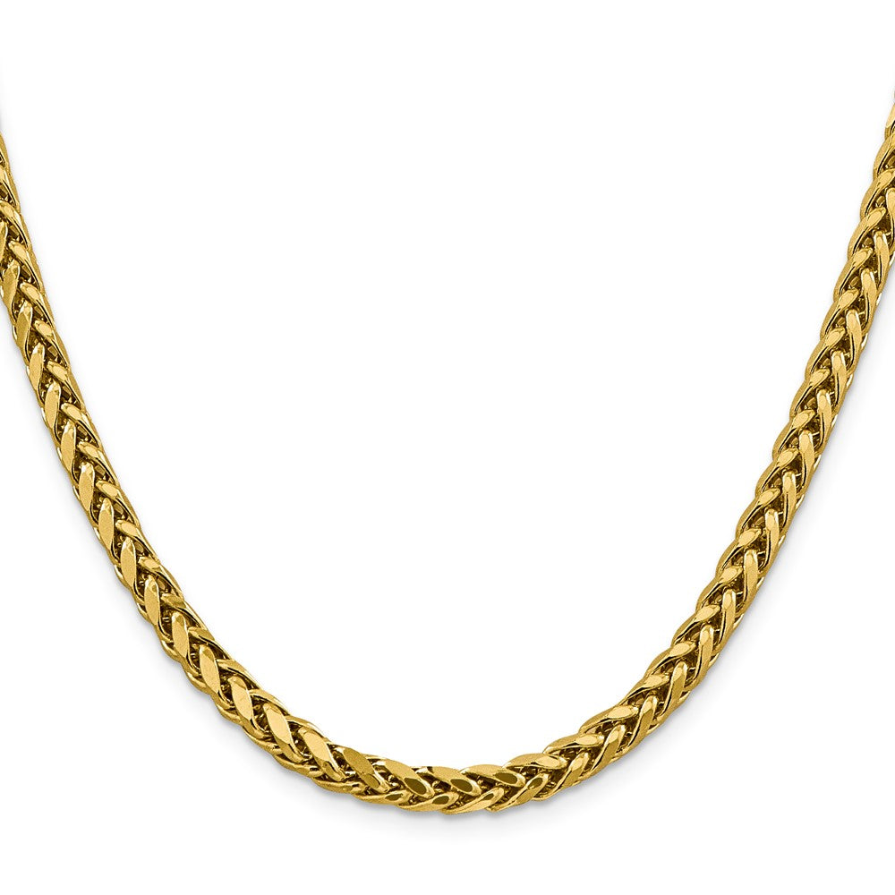 14K Semi-Solid Diamond-cut Wheat with Lobster Clasp Chain