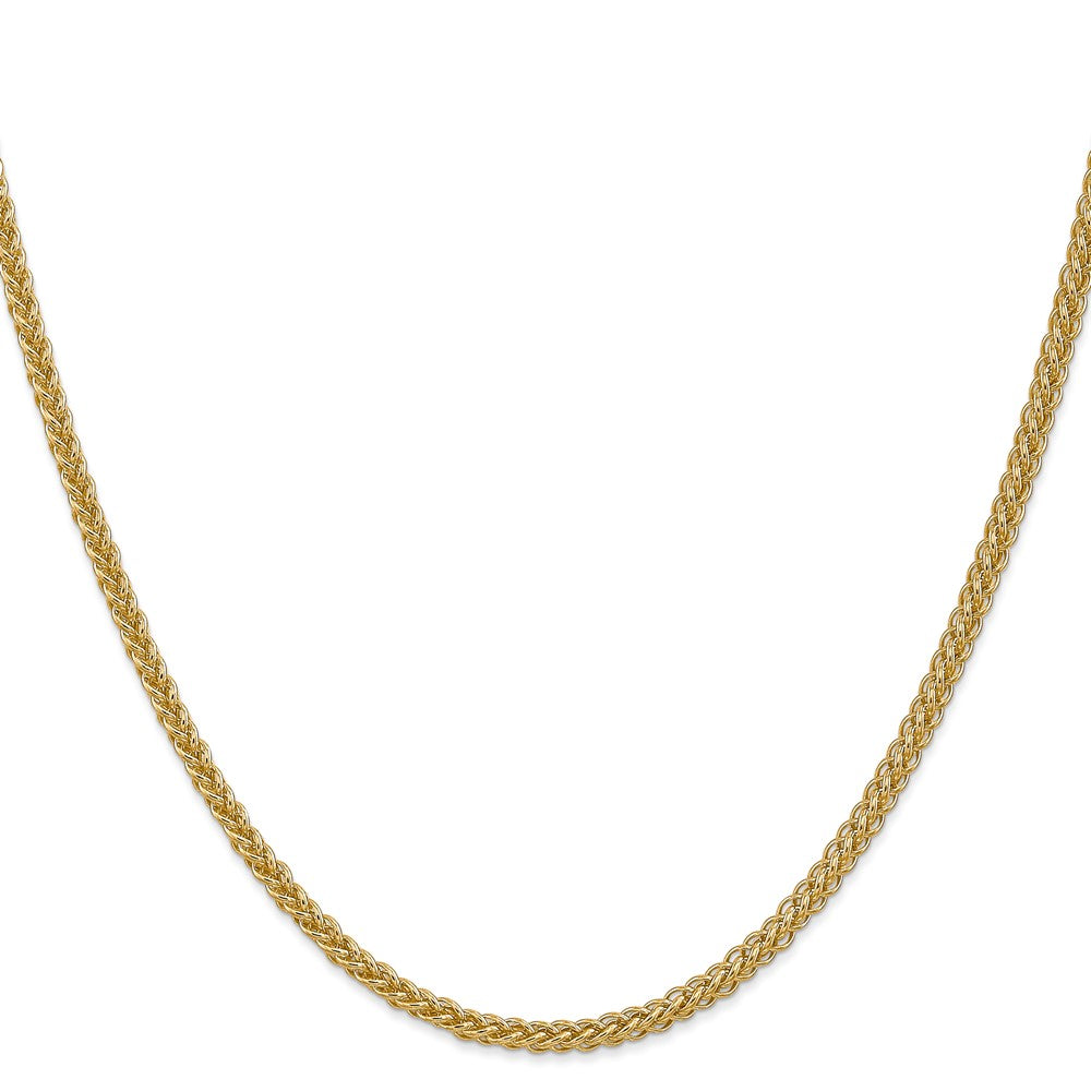 14K Semi-Solid 3-Wire Wheat with Lobster Clasp Chain