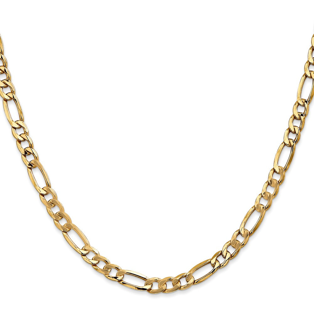 14K Semi-Solid Figaro with Lobster Clasp Chain