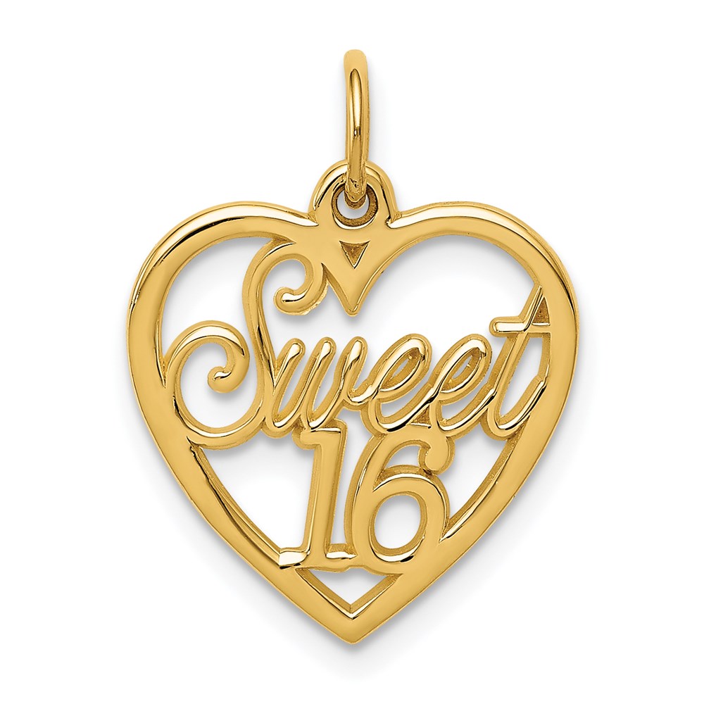 14k SWEET Heart Charm