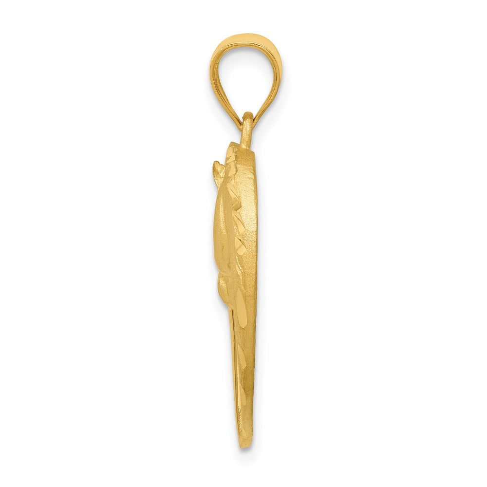 14k Horse In Heart Pendant