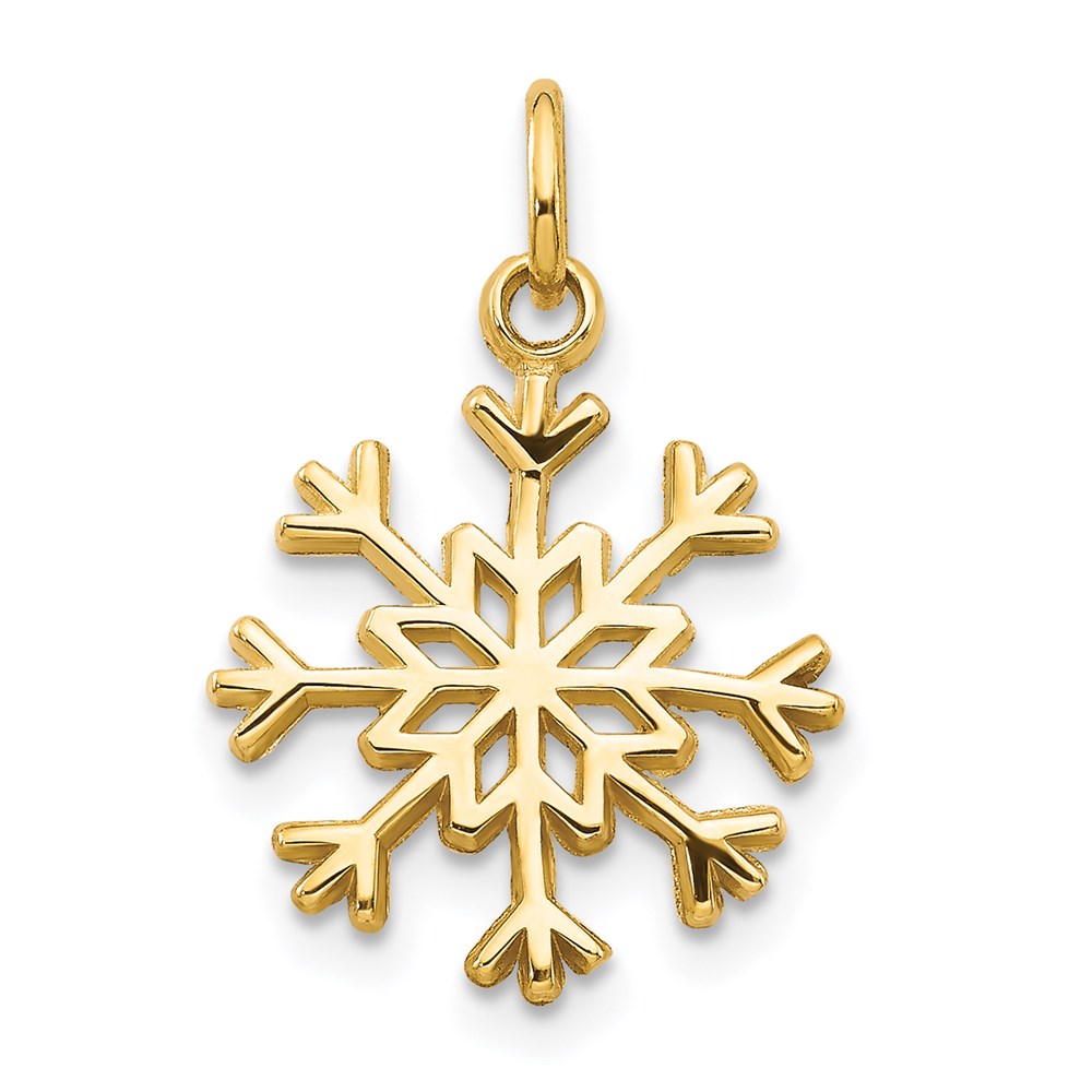 14k Snowflake Charm