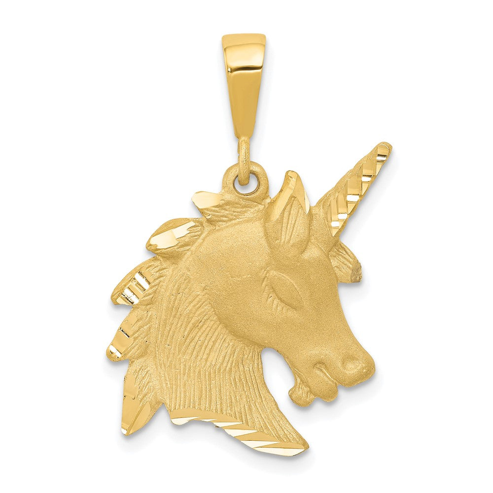 14k Unicorn Head Charm