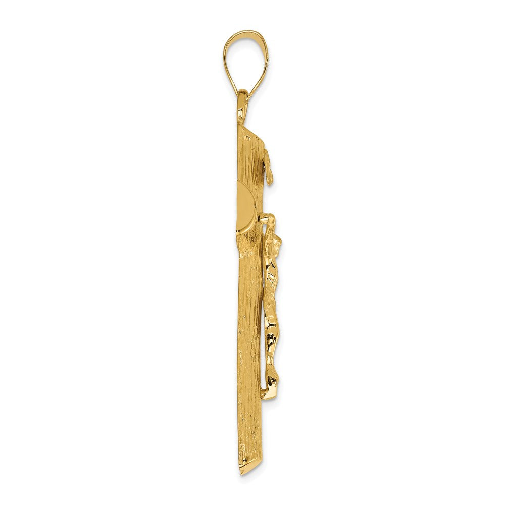14k Large Crucifix Tree Pendant