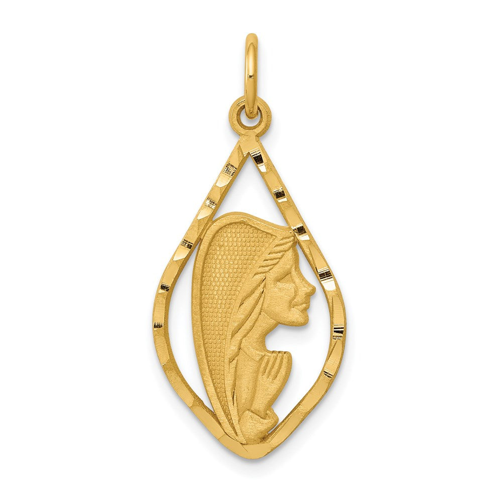 14k Blessed Mary Charm