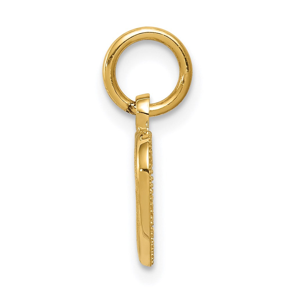 14k Small Cross in Heart Charm