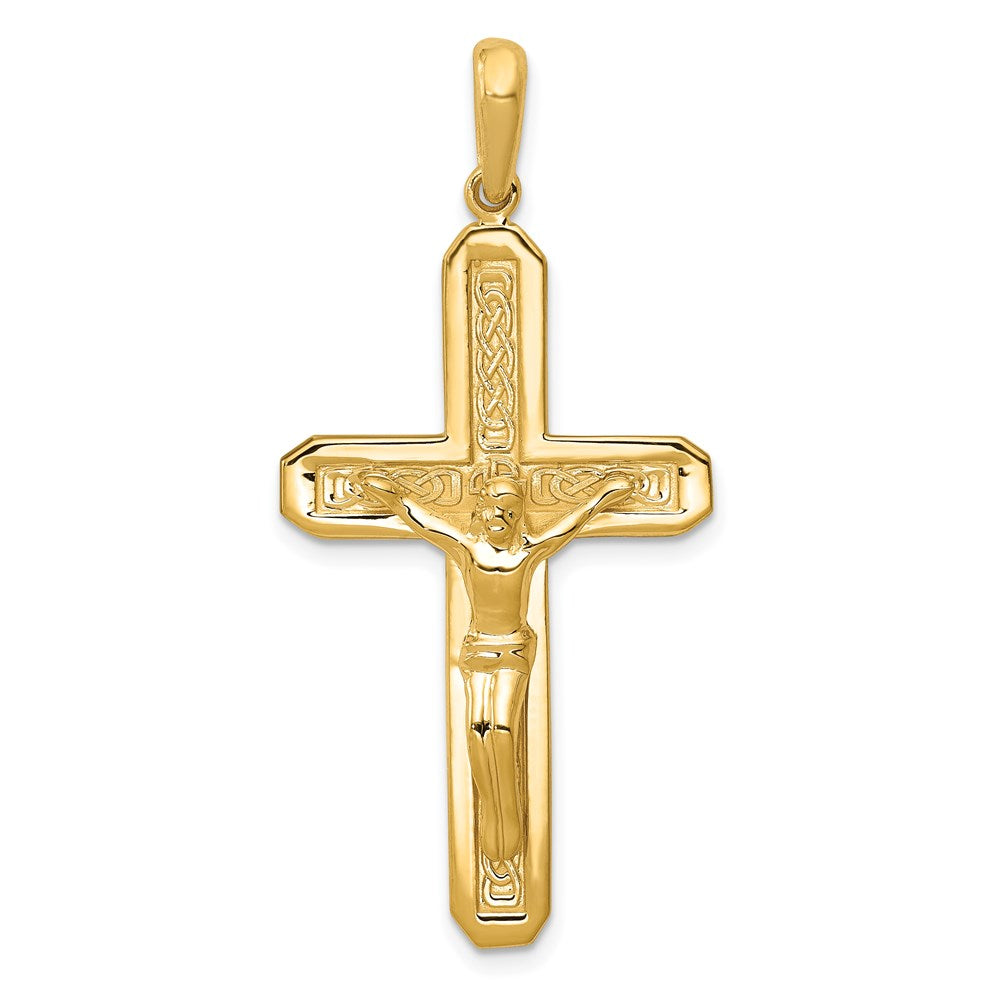 14k Polished Crucifix Pendant