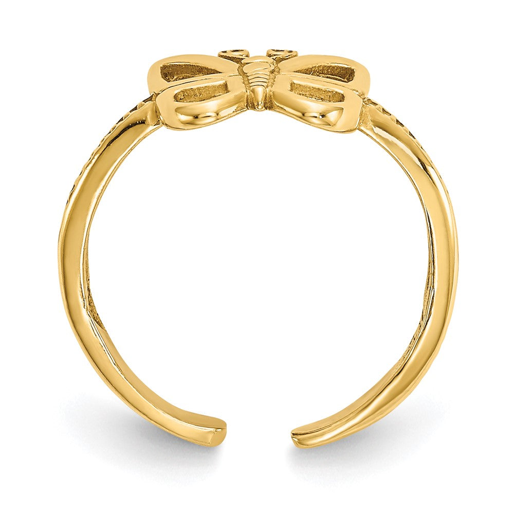 14K Butterfly Toe Ring