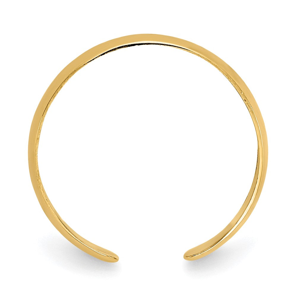 14k High Polished Band Toe Ring