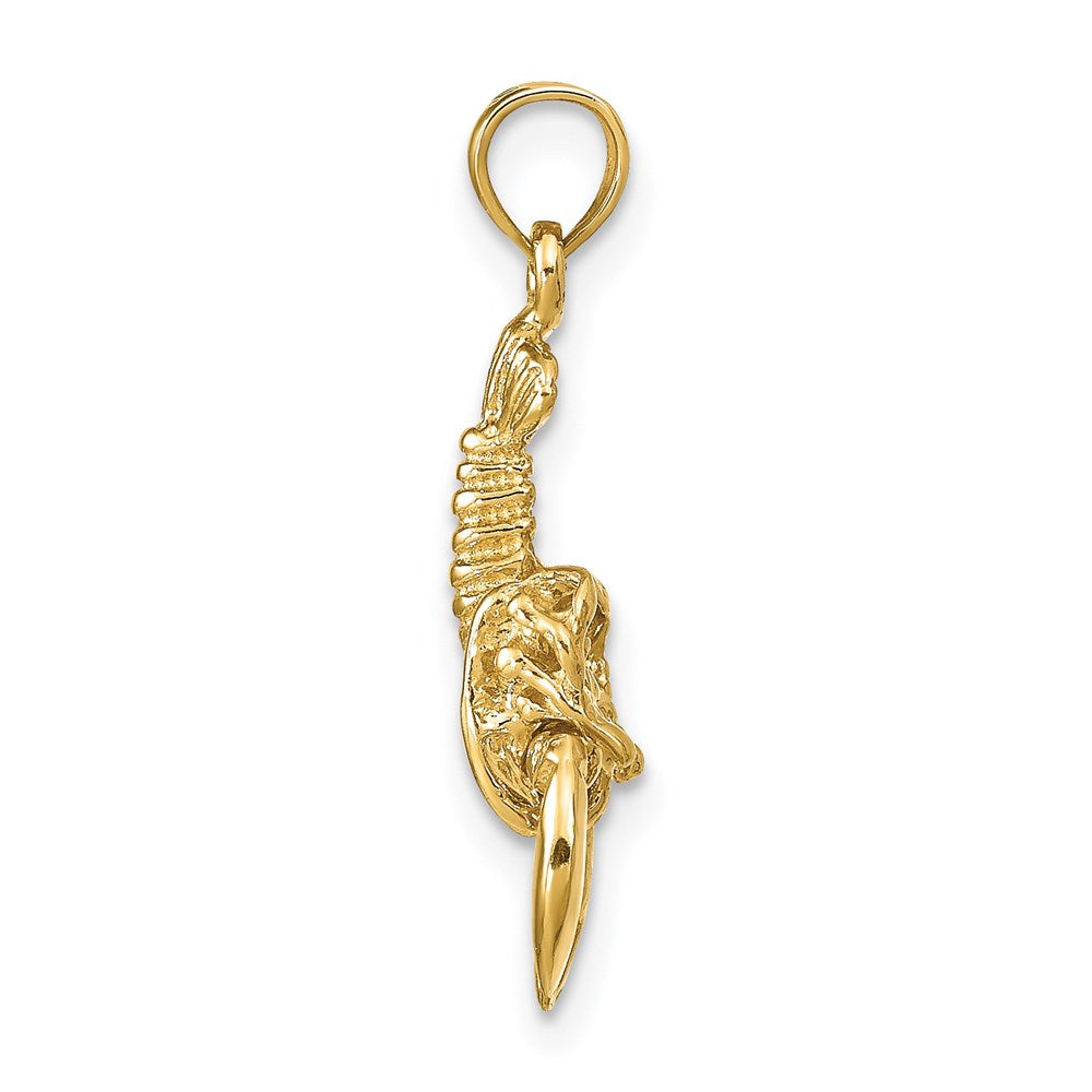 14k Lobster with Moveable Claws Pendant