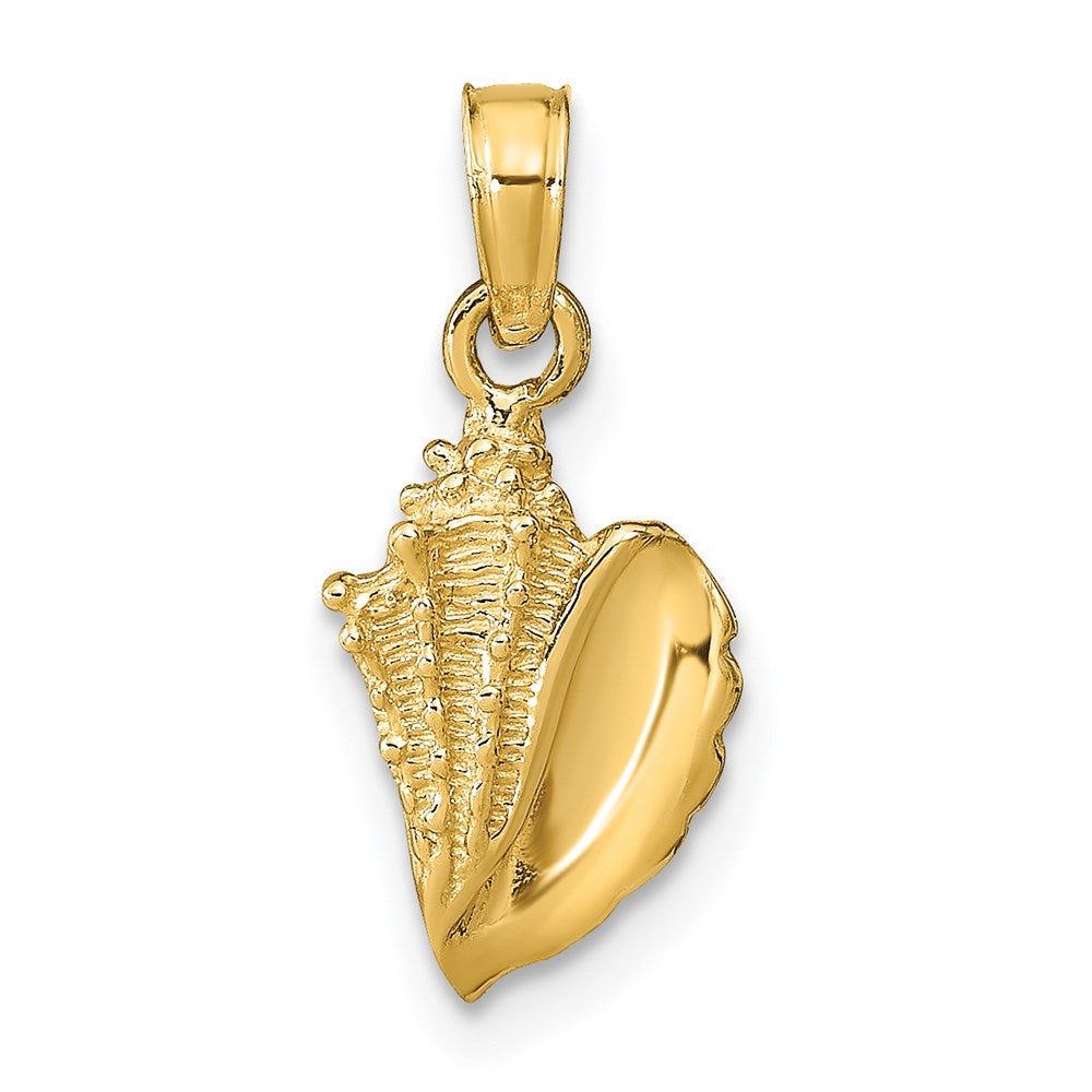 14k Conch Shell Pendant