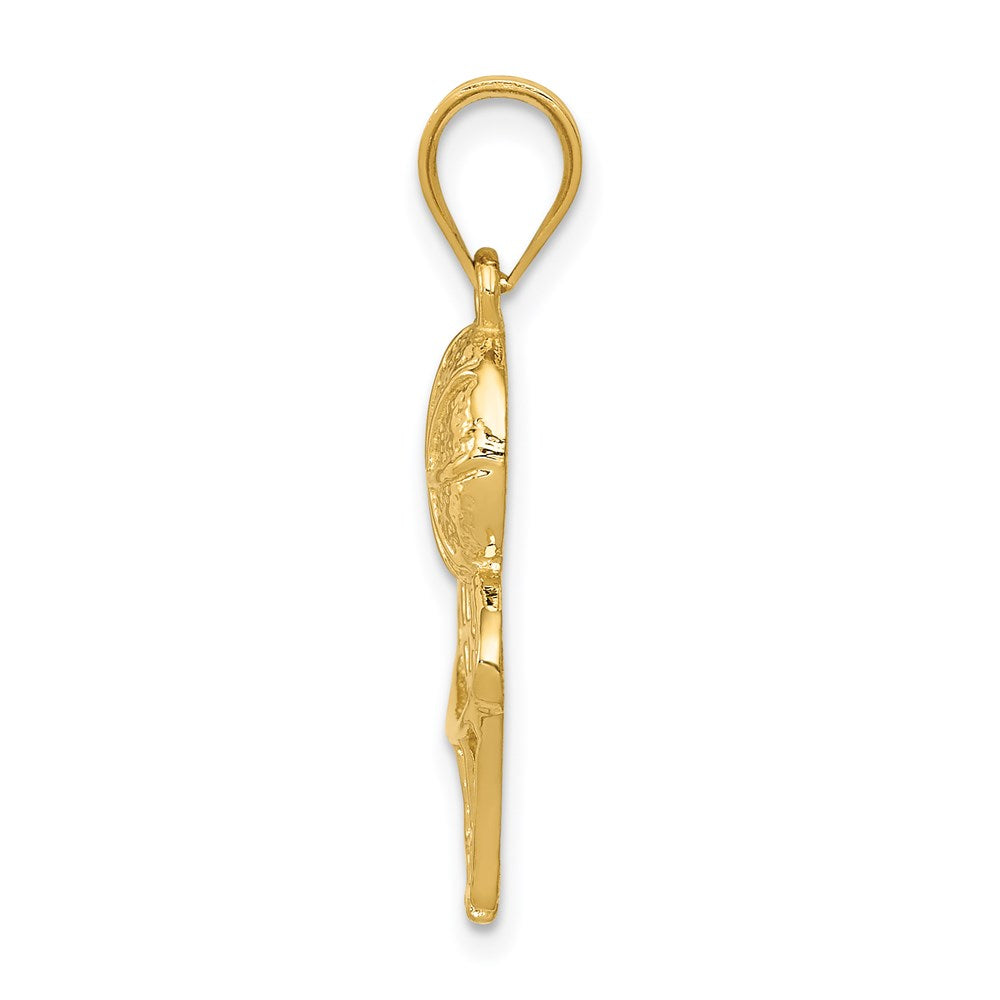 14K Basketball and Net Charm