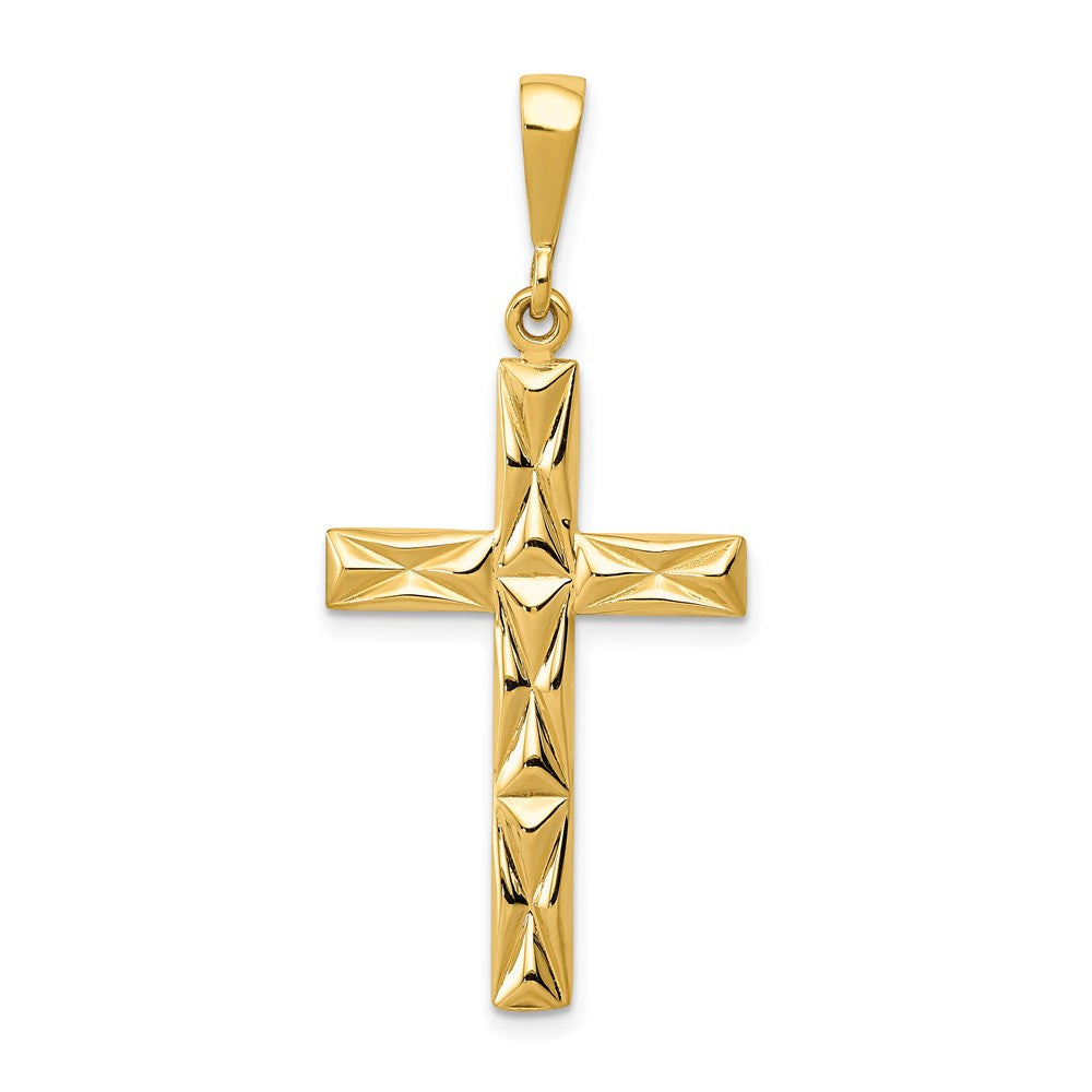 14k Reversible Latin Cross Pendant