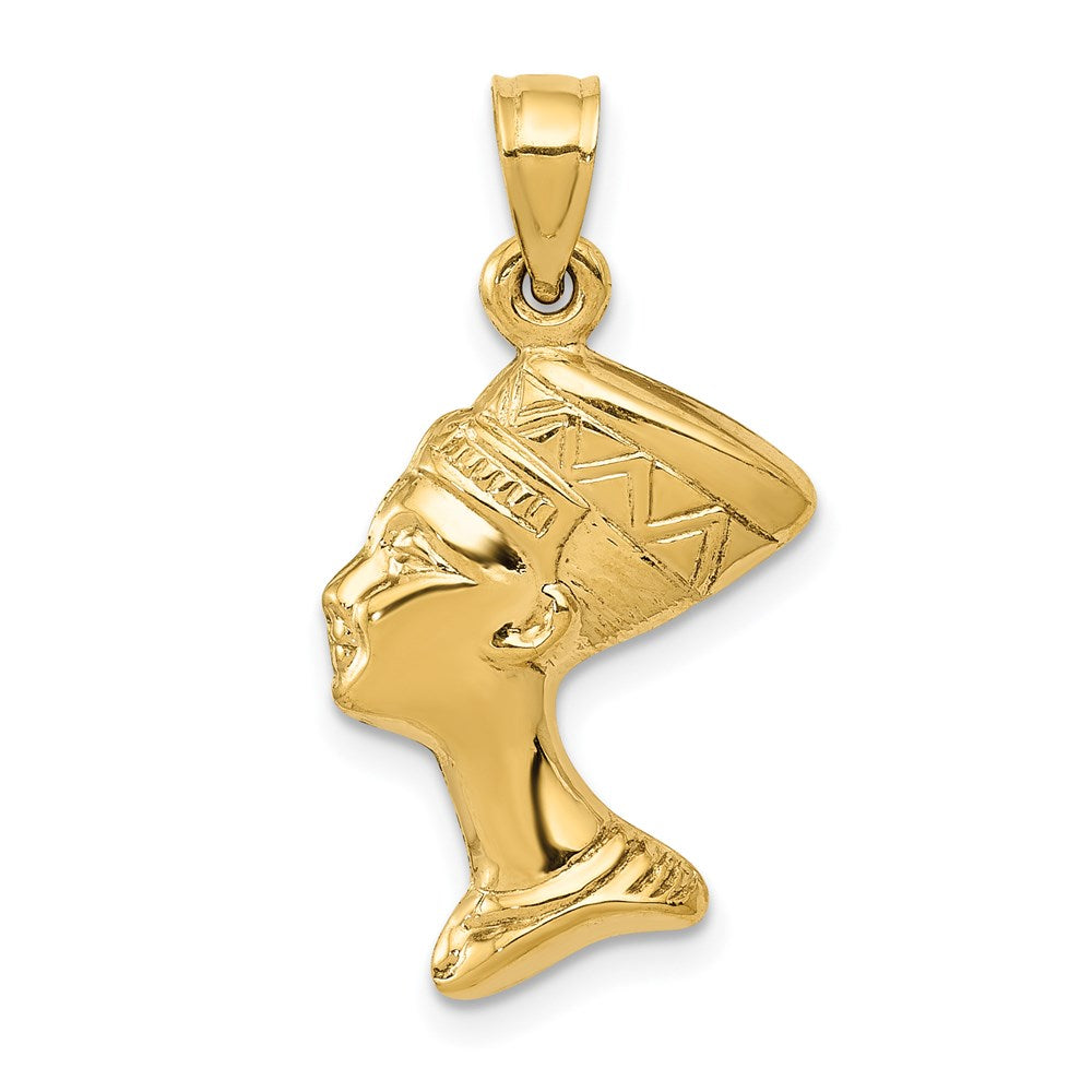 14k 3-D Nefertiti Pendant