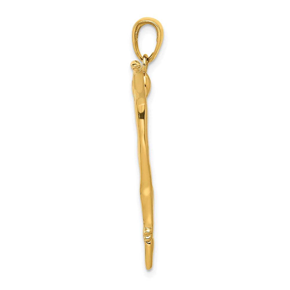 14k Ballet Dancer Pendant