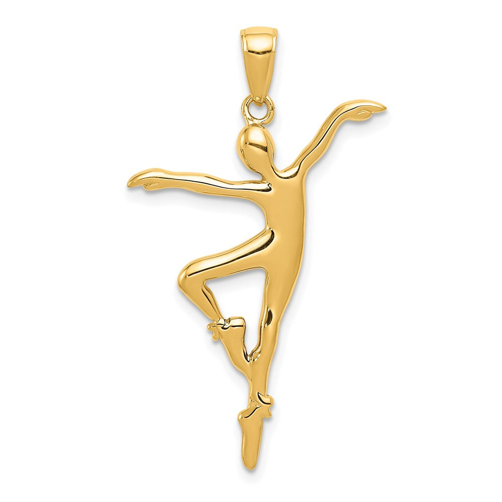 14k Ballet Dancer Pendant