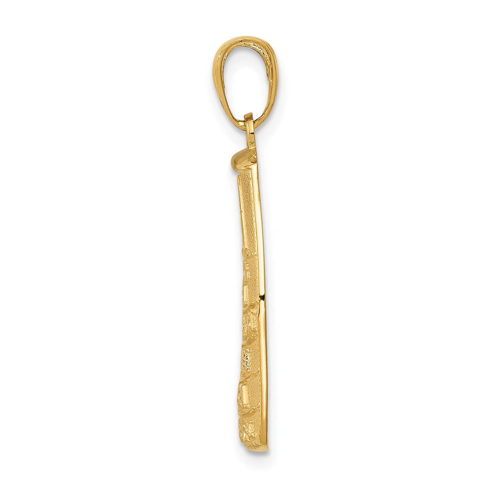 14k 90 MILES TO CUBA SOUTHERNMOST POINT USA KEY WEST Pendant