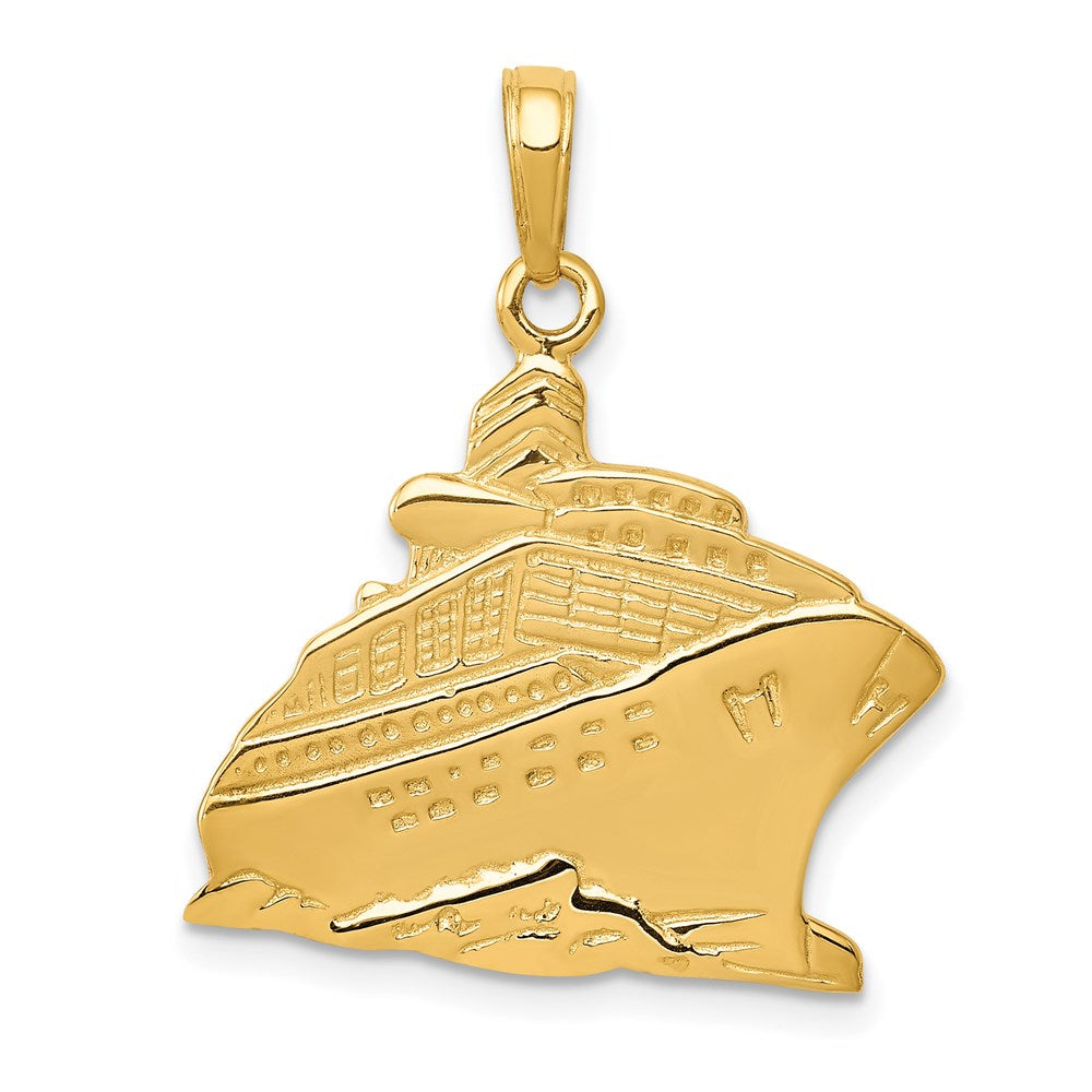 14k Cruise Ship Pendant