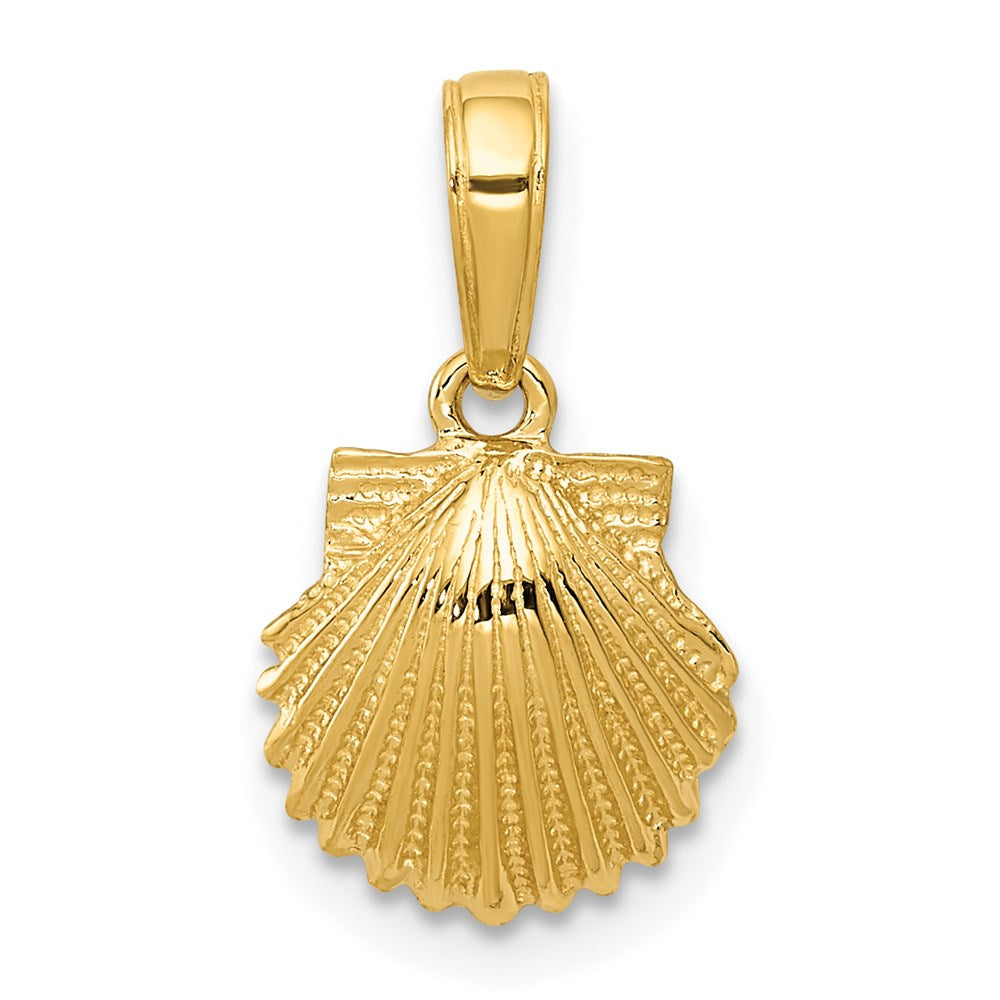 14k Scallop Shell Pendant