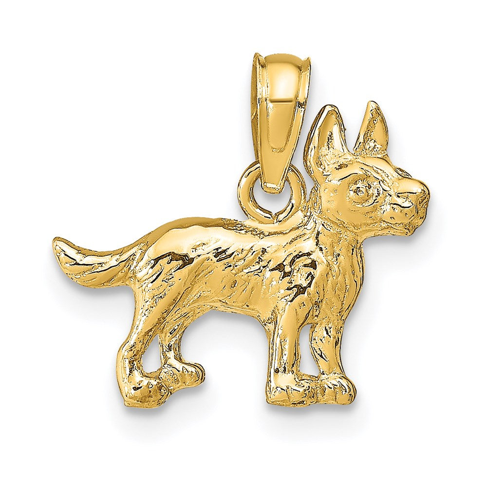 14k Terrier Dog Pendant