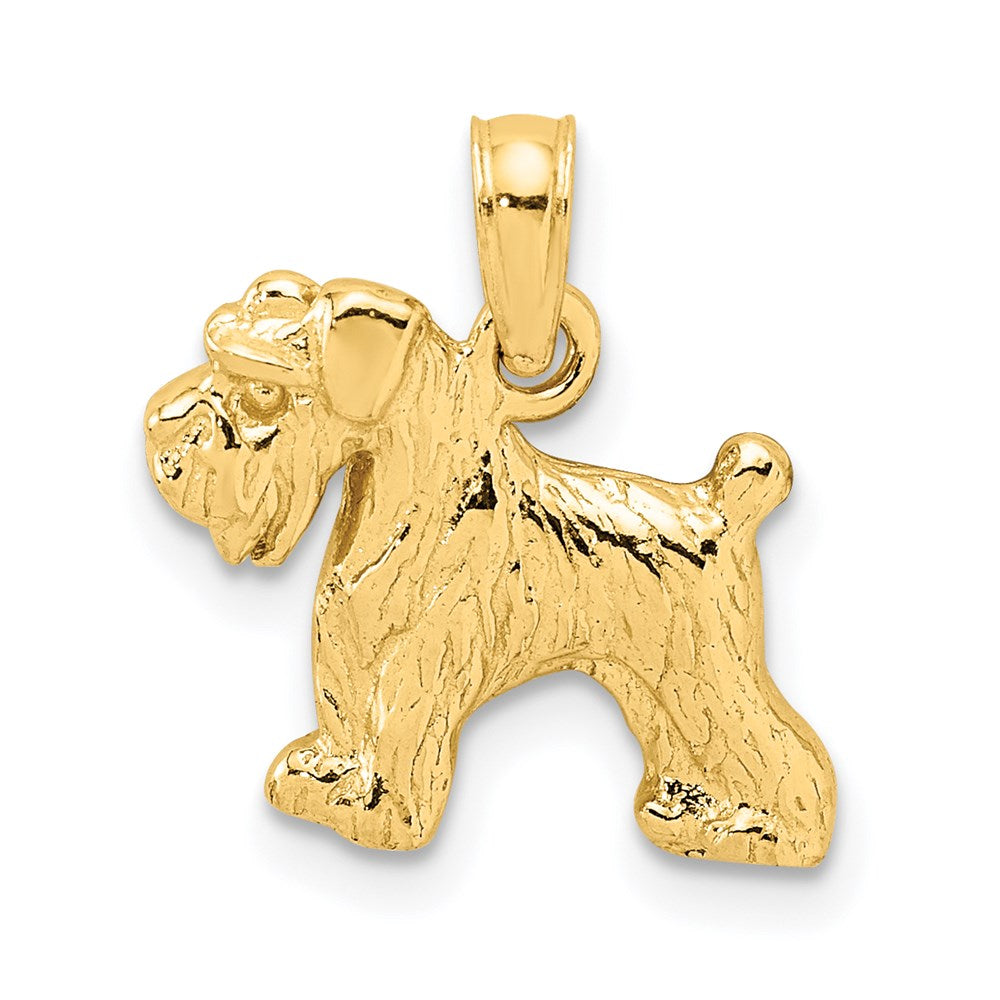 14k Schnauzer Dog Pendant