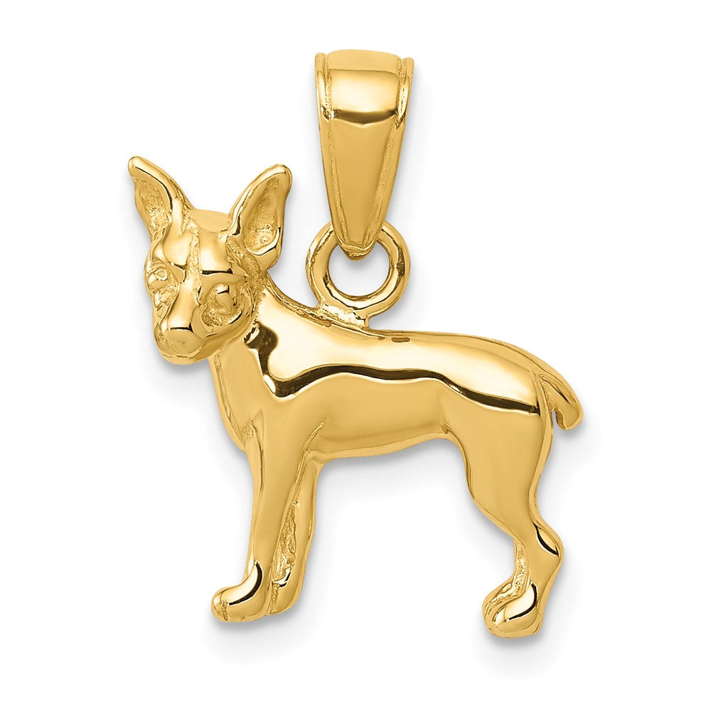 14k Chihuahua Dog Pendant