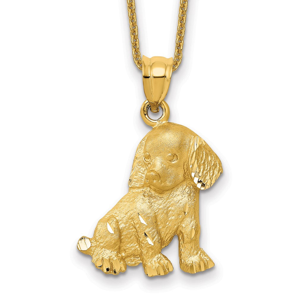 14k Dog Necklace