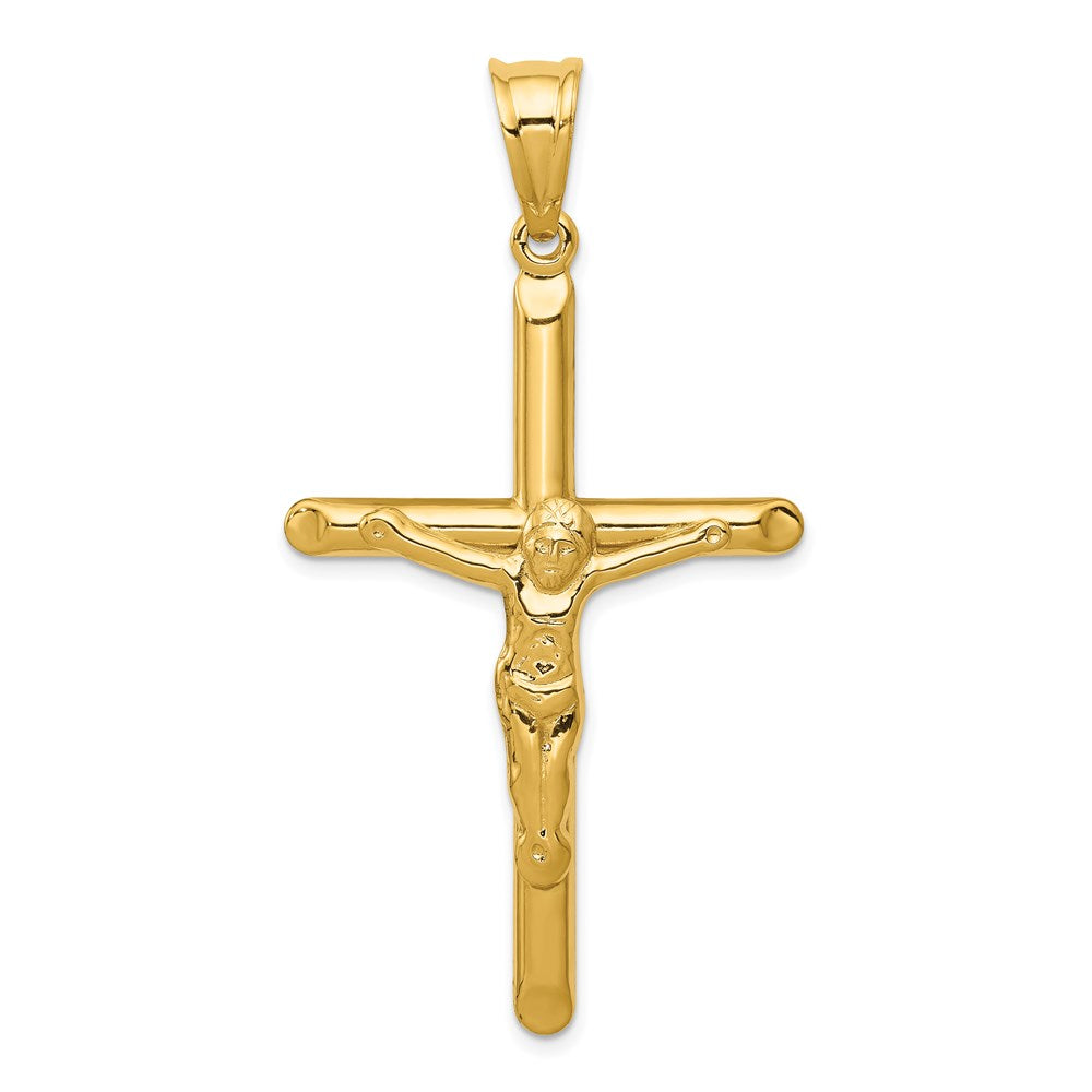 14k Polished Hollow Crucifix Pendant