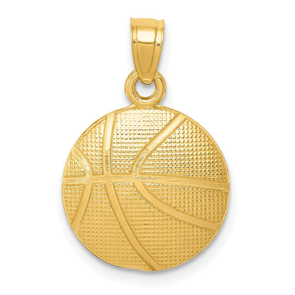 14k Basketball Pendant