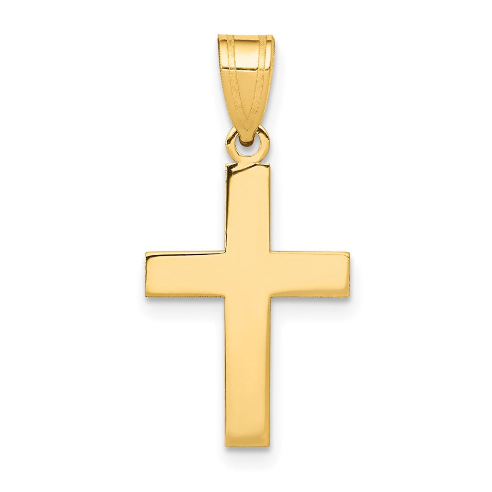 14k Polished Cross Charm