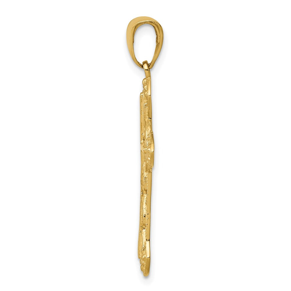 14K Fancy Iona Cross Pendant