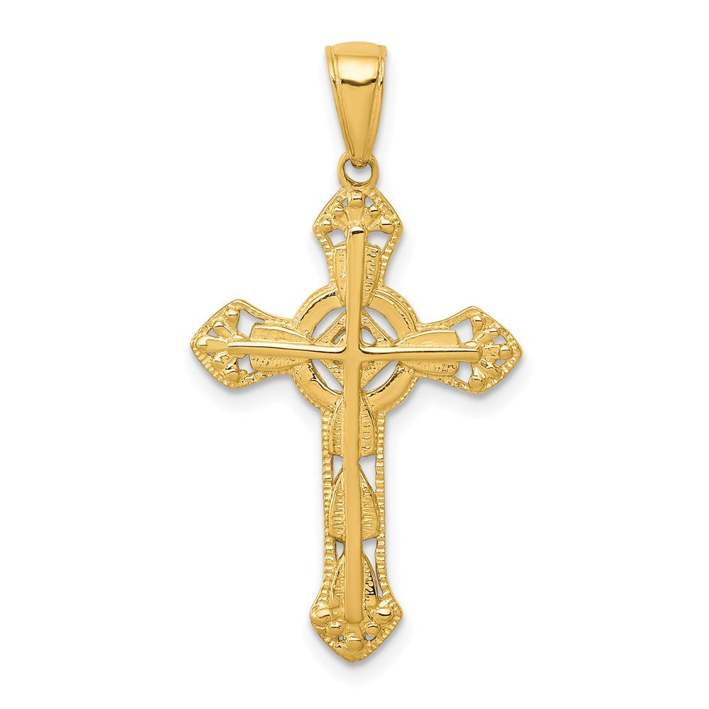 14K Fancy Cross Pendant