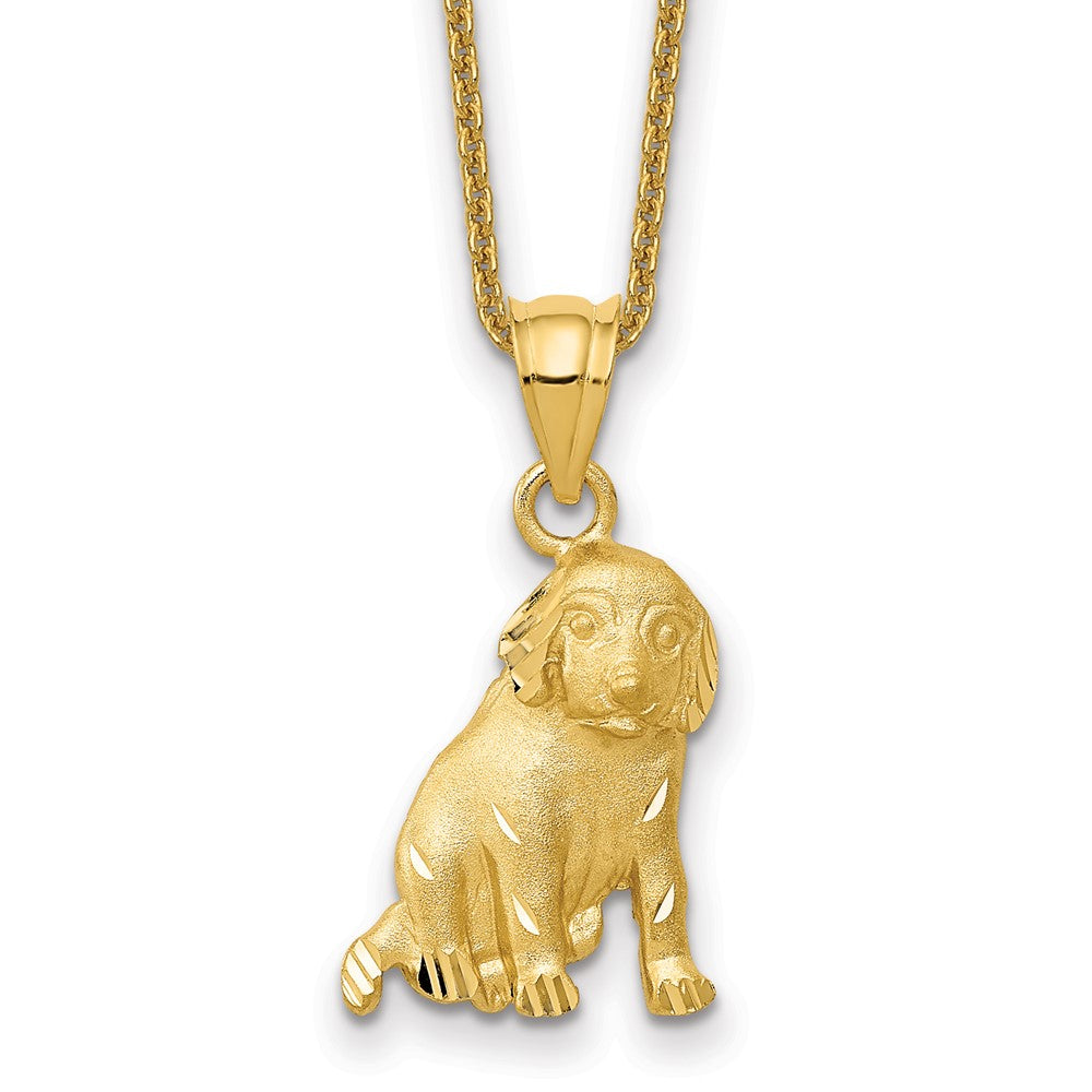 14k Dog Necklace