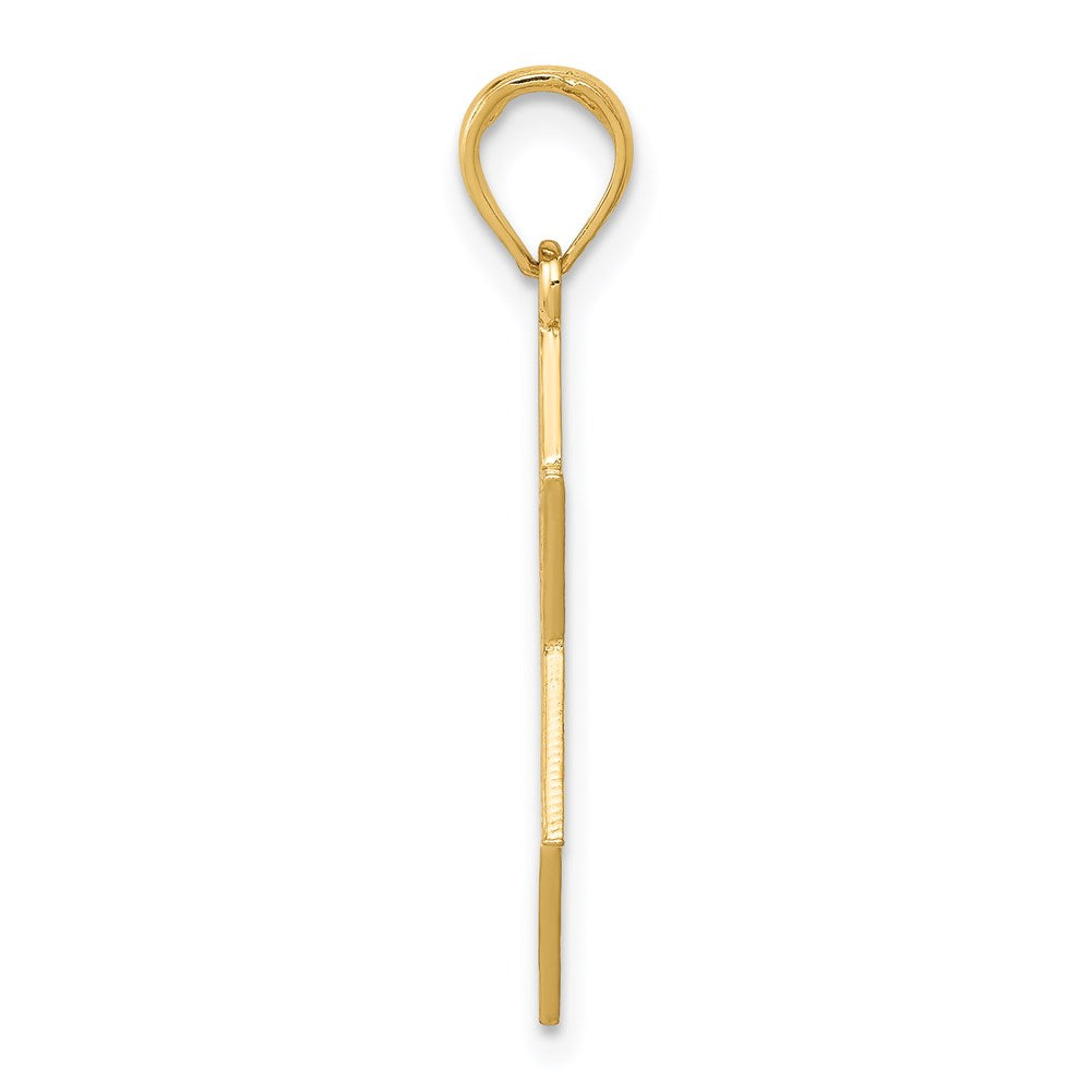 14K Star of David with Menorah Pendant