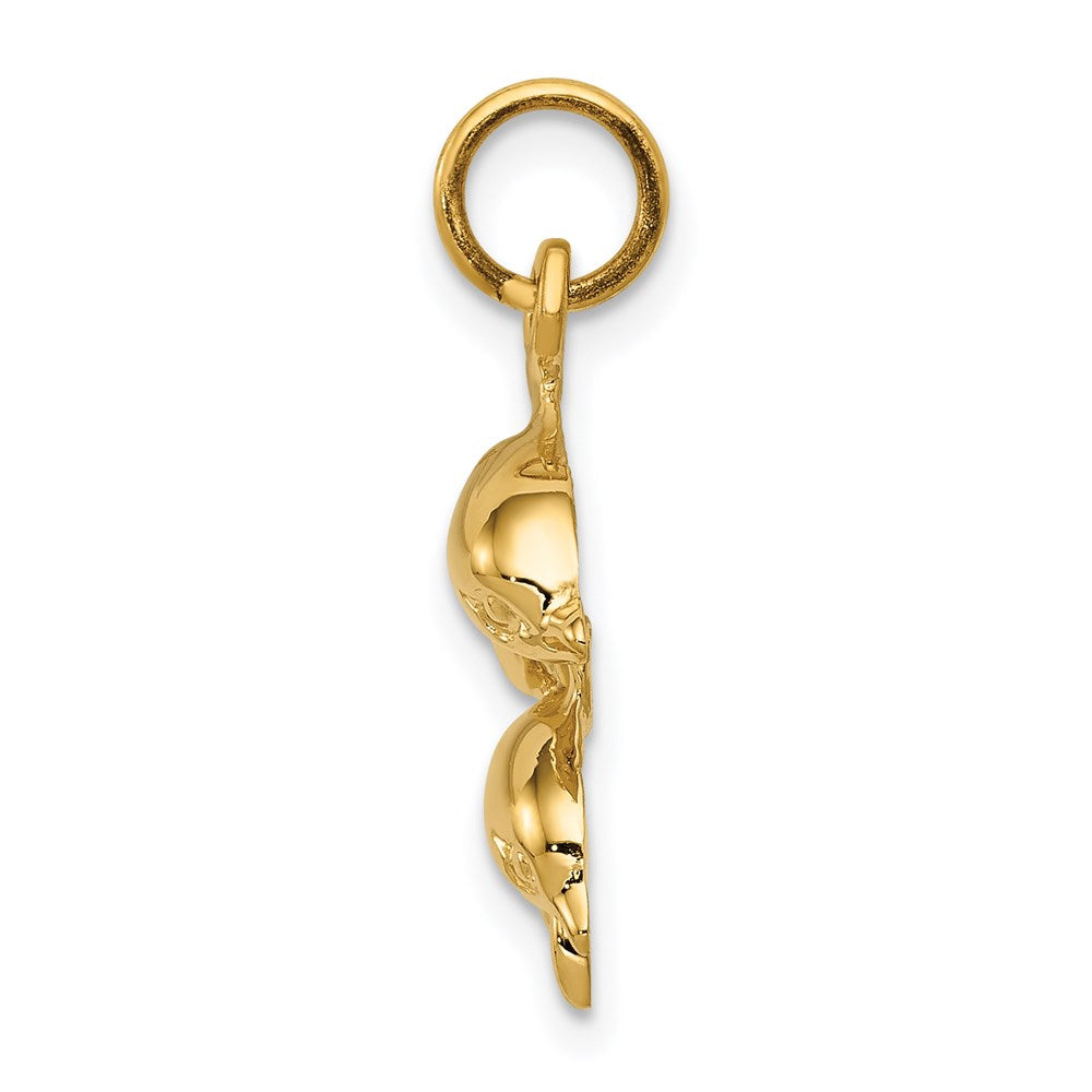 14k Dolphin Pair Charm
