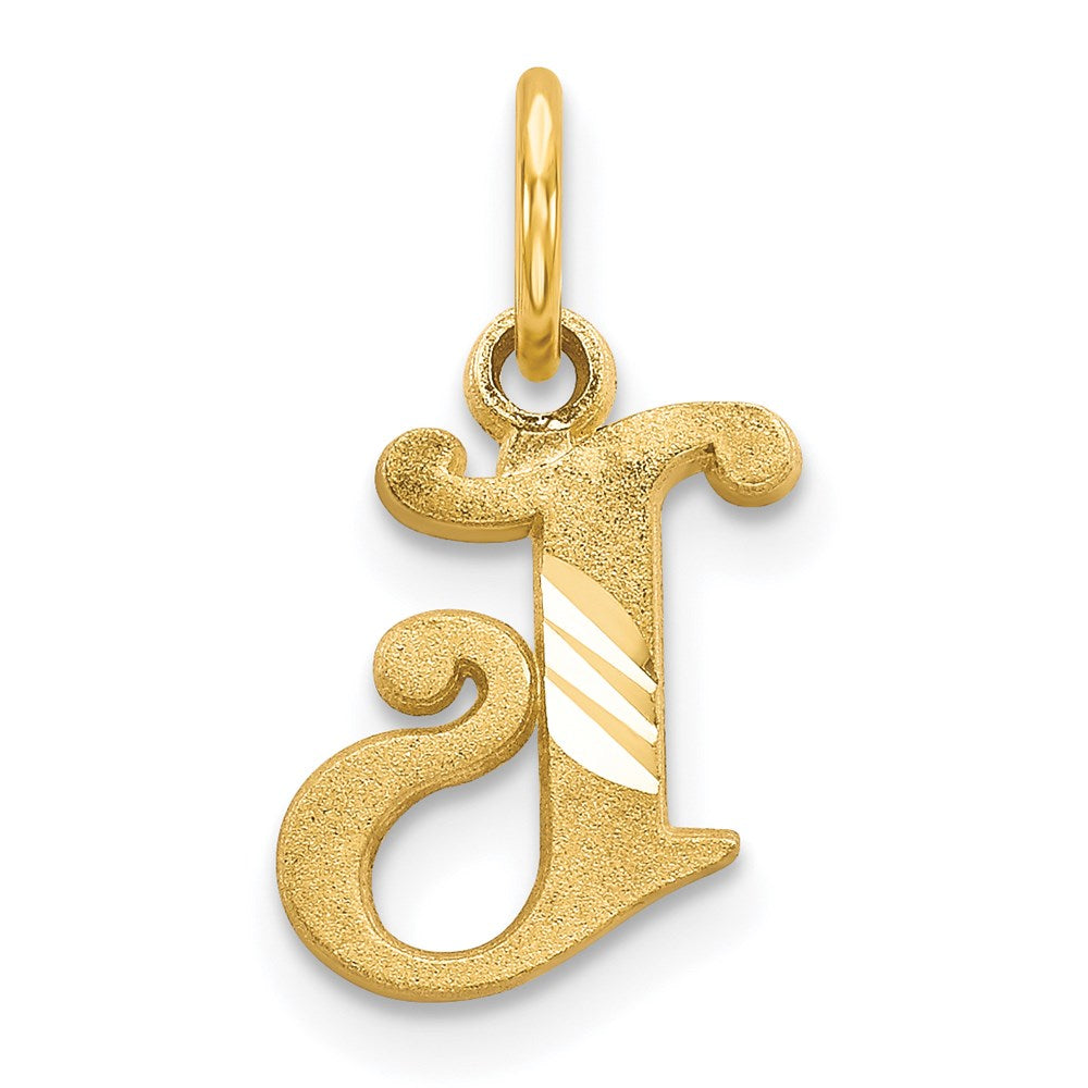 14k Letter J Initial Charm