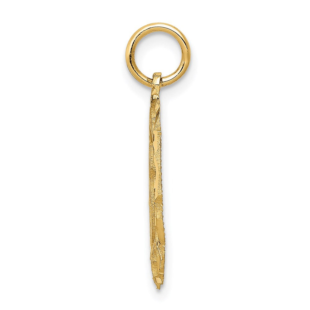 14k # Oval Circle Pendant