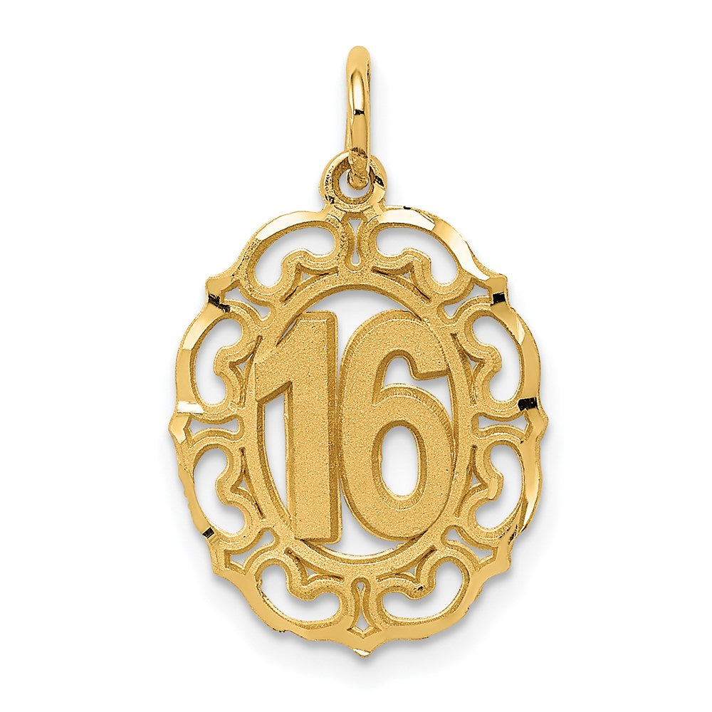 14k # Oval Circle Pendant