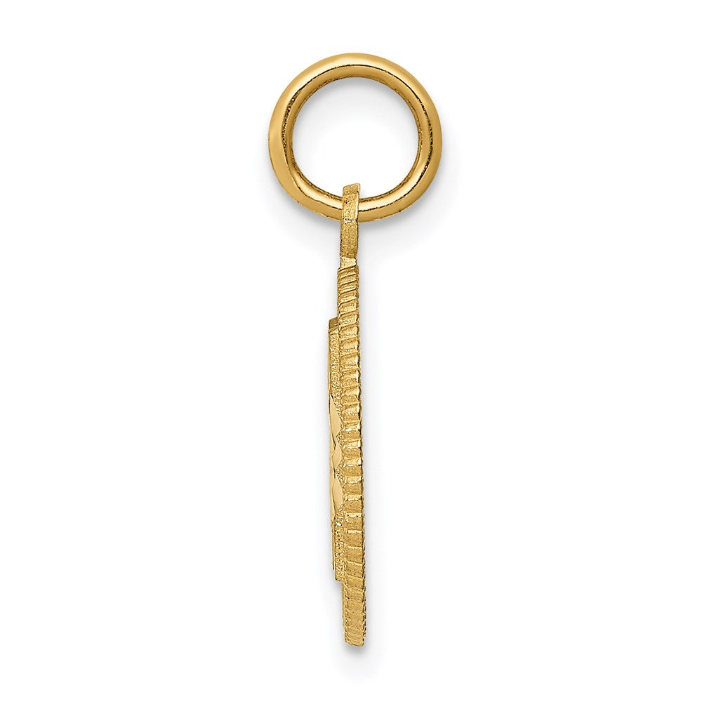 14k # A Circle Pendant