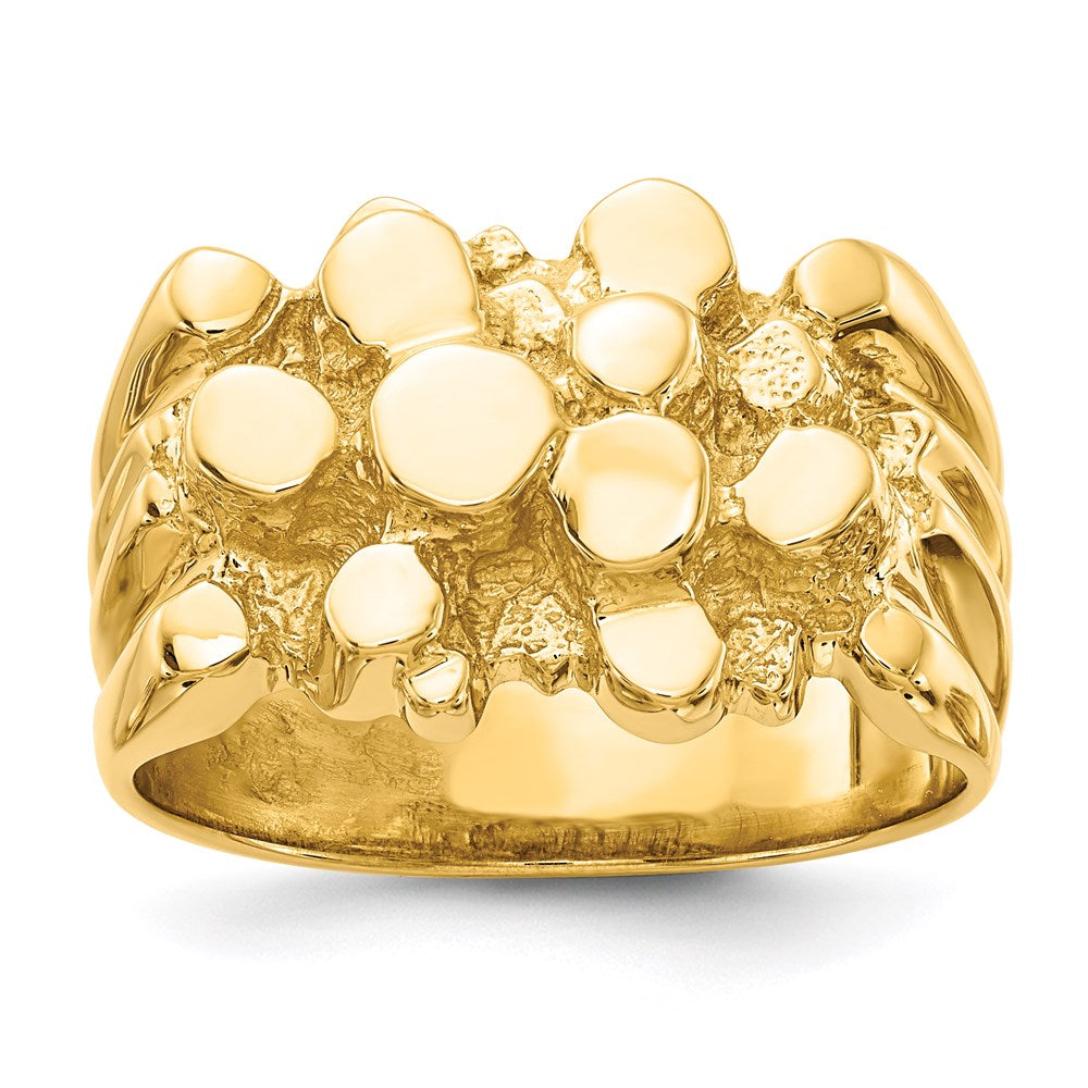 14k Men's Nugget Ring