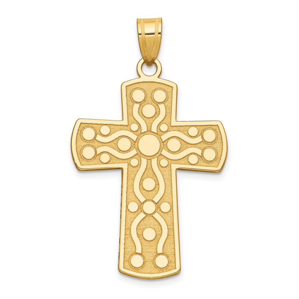 14k Cross Pendant w/Serenity Prayer on Back