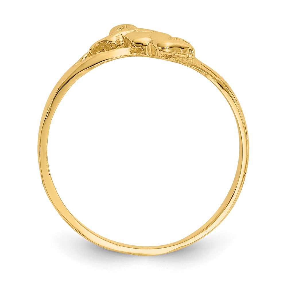 14k Polished Angel Size 2 Baby / Childs Ring