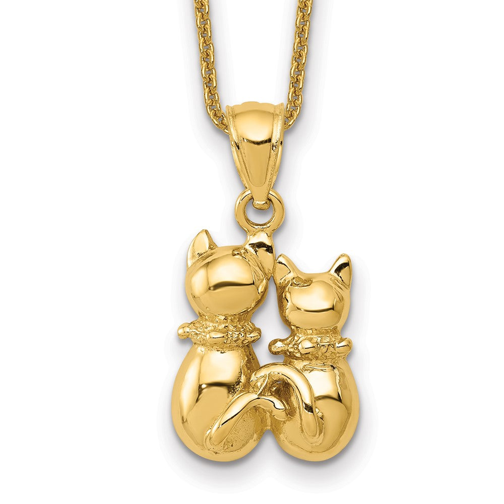 14k Cat Necklace