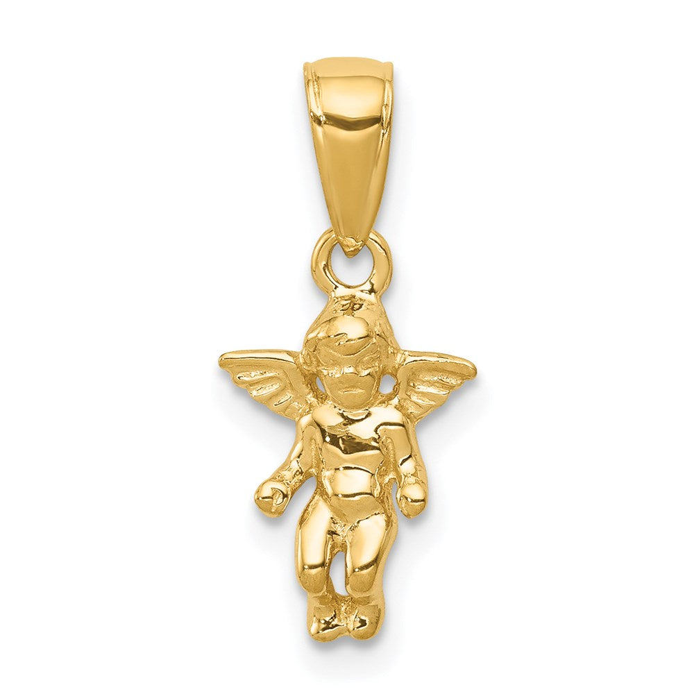 14k 3-D Small Guardian Angel Pendant