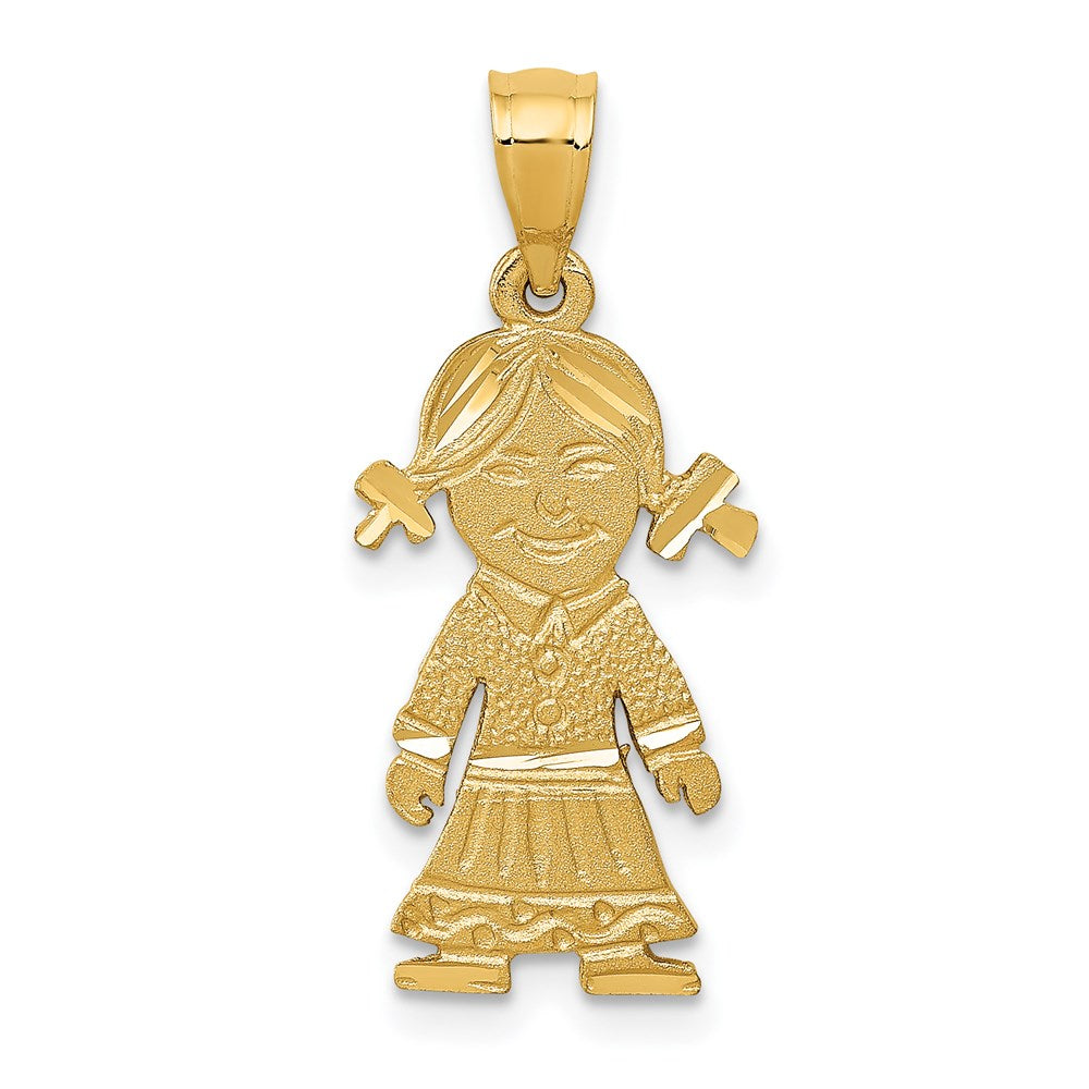 14k Girl Charm