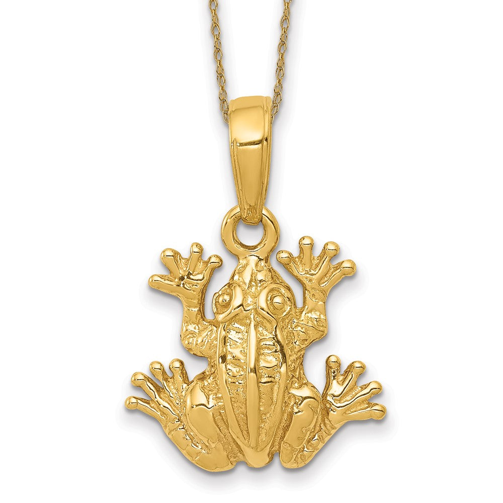 14k Frog Necklace