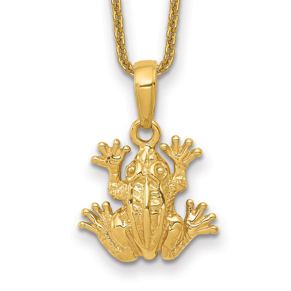 14k Frog Necklace