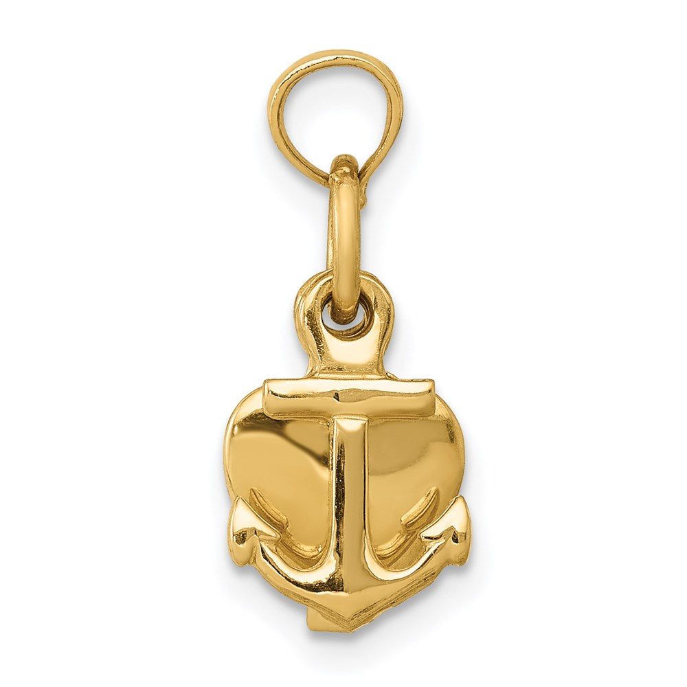 14K 3D Faith, Hope and Charity Charm