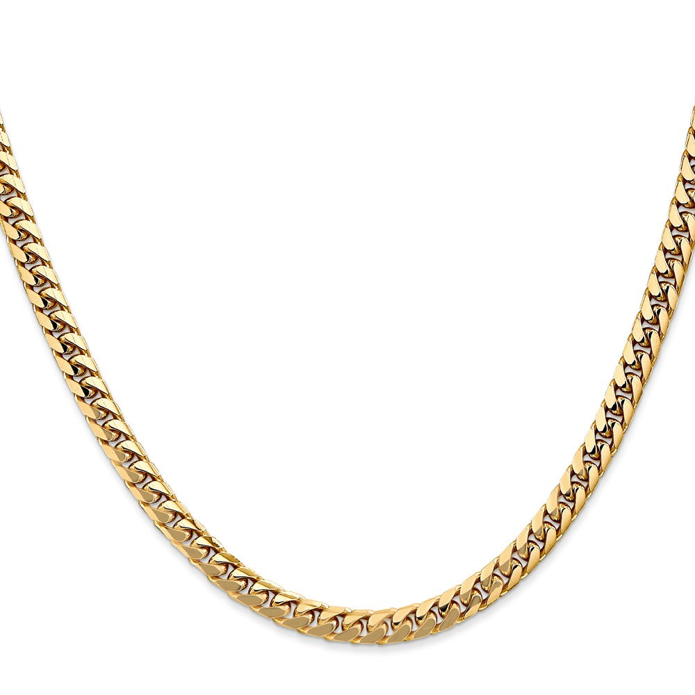 14K Solid Miami Cuban Link with Lobster Clasp Chain