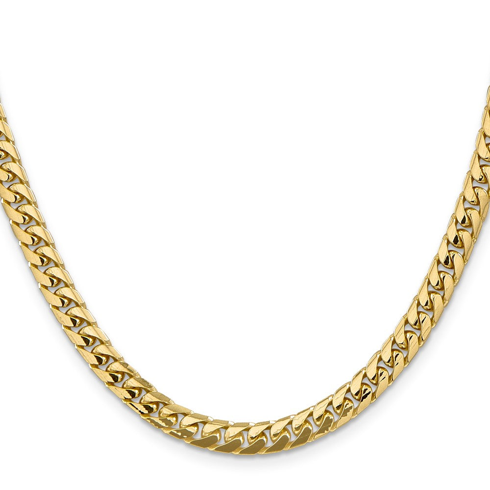 14K Solid Miami Cuban Link with Lobster Clasp Chain